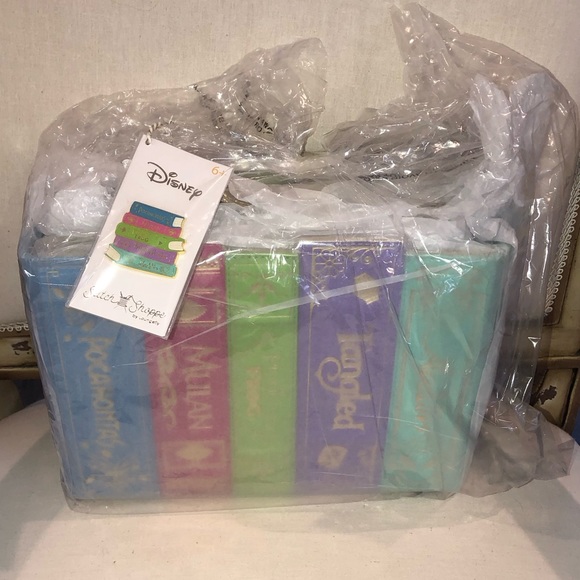 Loungefly Exclusive Disney Stitch Shoppe Princess Books Volume 2 Crossbody Bag - Picture 12 of 13